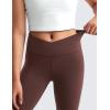 imageCRZ YOGA Girls Butterluxe Crossover Waist Yoga Flare Leggings  Dance Casual Athletic Pants Bell Bottoms Kids TeenTaupe