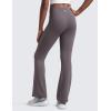 imageCRZ YOGA Girls Butterluxe Crossover Waist Yoga Flare Leggings  Dance Casual Athletic Pants Bell Bottoms Kids TeenTornado Grey