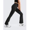 imageCRZ YOGA Girls Butterluxe High Waist Yoga Flare Leggings  Dance Casual Athletic Pants Bell Bottoms Bootcut Kids TeenBlack