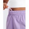 imageCRZ YOGA Girls FeatheryFit Soft Athletic Shorts with Zipper Pocket  Tennis Soccer Running Casual Liner Kids TeenLilac