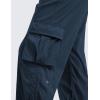 imageCRZ YOGA Lightweight Cargo Casual Pants for Women 30quot  Ruched Straight Leg Travel Athletic Hiking JoggersInk Blue