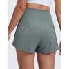 imageCRZ YOGA Lightweight Maternity Dolphin Workout Shorts 3  Soft Athletic Running Casual Womens Pregnancy with Liner PocketsGrey Sage