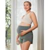 imageCRZ YOGA Lightweight Maternity Dolphin Workout Shorts 3  Soft Athletic Running Casual Womens Pregnancy with Liner PocketsGrey Sage