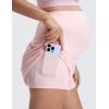imageCRZ YOGA Lightweight Maternity Dolphin Workout Shorts 3  Soft Athletic Running Casual Womens Pregnancy with Liner PocketsStrawberry Pink