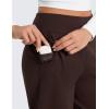 imageCRZ YOGA Matte Fleece Lined Jogger for Women 275quot  Thermal Casual Lounge Yoga Pants Winter WarmHot Fudge Brown