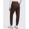 imageCRZ YOGA Matte Fleece Lined Jogger for Women 275quot  Thermal Casual Lounge Yoga Pants Winter WarmHot Fudge Brown