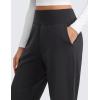 imageCRZ YOGA Matte Fleece Lined Jogger for Women 275quot  Thermal Casual Lounge Yoga Pants Winter WarmInk Gray