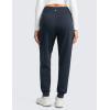 imageCRZ YOGA Matte Fleece Lined Jogger for Women 275quot  Thermal Casual Lounge Yoga Pants Winter WarmTrue Navy
