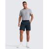 imageCRZ YOGA Mens All Day Comfy PullOn Shorts 7quot  Golf Casual Elastic Waist Quick Dry for Athletic Daily with PocketsTrue Navy