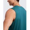 imageCRZ YOGA Mens Workout Sleeveless Shirt Quick Dry Stretchy Swim TShirts Athletic Gym Running Beach Tank TopGreen Jade