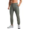 imageCRZ YOGA Athletic Joggers for Men 29quot  Lightweight Running Training Pants with Zip Pockets and Ankle ZippersGrey Sage