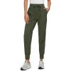 imageCRZ YOGA Athletic Joggers for Women 275quot  Lightweight Travel Outdoor Hiking Pants with PocketsOlive Green