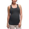 imageCRZ YOGA Butterluxe Maternity Racerback Tank Tops  Ruched Sleeveless Womens Pregnancy Yoga Workout Shirt with Built in BraMysterious Grey