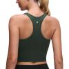 imageCRZ YOGA Butterluxe Racerback Crop Tank Tops for Women  Padded YBack Longline Sports Bras Scoop Neck Workout YogaLegend Green