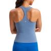 imageCRZ YOGA Butterluxe Racerback Tank Tops for Women  Yoga Workout Casual Gym Athletic Camisole Tight Sleeveless ShirtsOasis Blue