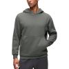 imageCRZ YOGA Cotton Fleece Lined Pullover Hoodies for Men  Cozy Casual Workout Essential Sweatshirts With Kangaroo PocketGrey Sage
