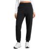 imageCRZ YOGA Matte Fleece Lined Jogger for Women 275quot  Thermal Casual Lounge Yoga Pants Winter WarmBlack