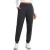 imageCRZ YOGA Matte Fleece Lined Jogger for Women 275quot  Thermal Casual Lounge Yoga Pants Winter WarmInk Gray