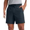 imageCRZ YOGA Mens All Day Comfy PullOn Shorts 7quot  Golf Casual Elastic Waist Quick Dry for Athletic Daily with PocketsTrue Navy