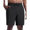 imageCRZ YOGA Mens Linerless Workout Shorts 9  Quick Dry for Running Sports Athletic Gym with PocketsBlack