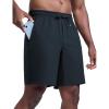 imageCRZ YOGA Mens Linerless Workout Shorts 9  Quick Dry for Running Sports Athletic Gym with PocketsTrue Navy