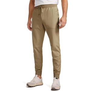 imageCRZ YOGA All Day Comfy PullOn Golf Joggers for Men 28quot30quot32quot  Quick Dry Lightweight Work Casual Pants with PocketsArtifact Brown