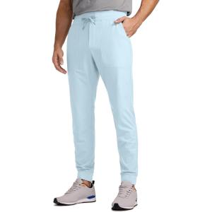 imageCRZ YOGA All Day Comfy PullOn Golf Joggers for Men 28quot30quot32quot  Quick Dry Lightweight Work Casual Pants with PocketsChambray Blue