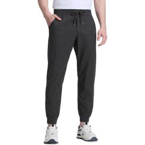 imageCRZ YOGA All Day Comfy PullOn Golf Joggers for Men 28quot30quot32quot  Quick Dry Lightweight Work Casual Pants with PocketsInk Gray