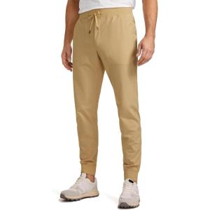 imageCRZ YOGA All Day Comfy PullOn Golf Joggers for Men 28quot30quot32quot  Quick Dry Lightweight Work Casual Pants with PocketsKhaki Sand