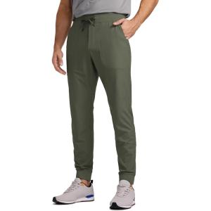 imageCRZ YOGA All Day Comfy PullOn Golf Joggers for Men 28quot30quot32quot  Quick Dry Lightweight Work Casual Pants with PocketsLight Army Green