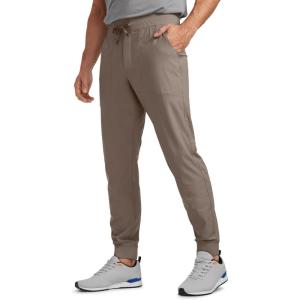 imageCRZ YOGA All Day Comfy PullOn Golf Joggers for Men 28quot30quot32quot  Quick Dry Lightweight Work Casual Pants with PocketsNomad Grey