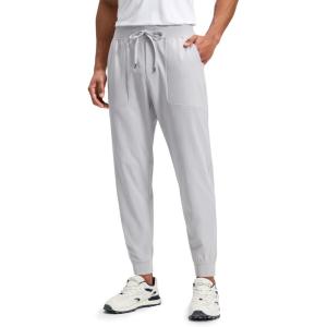 imageCRZ YOGA All Day Comfy PullOn Golf Joggers for Men 28quot30quot32quot  Quick Dry Lightweight Work Casual Pants with PocketsPlatinum Grey