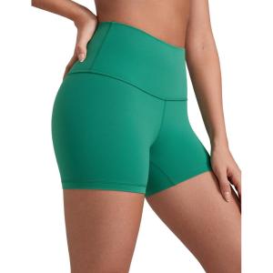 imageCRZ YOGA Butterluxe Biker Shorts 4  High Waisted Booty Workout Volleyball Yoga Womens SpandexCascadia Green