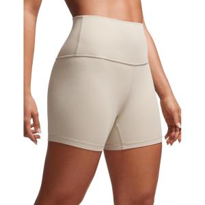 imageCRZ YOGA Butterluxe Biker Shorts 4  High Waisted Booty Workout Volleyball Yoga Womens SpandexMojave Tan