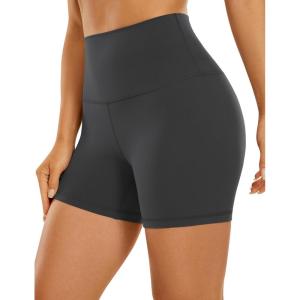 imageCRZ YOGA Butterluxe Biker Shorts 4  High Waisted Booty Workout Volleyball Yoga Womens SpandexMysterious Grey