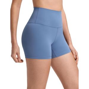 imageCRZ YOGA Butterluxe Biker Shorts 4  High Waisted Booty Workout Volleyball Yoga Womens SpandexOasis Blue