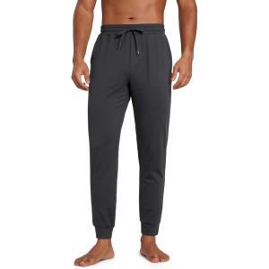 imageCRZ YOGA Cloud Jersey Lightweight Yoga Joggers for Men 29quot  Breathable Casual Lounge Workout Soft Sweatpants with PocketsInk Gray