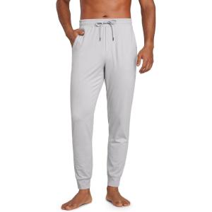 imageCRZ YOGA Cloud Jersey Lightweight Yoga Joggers for Men 29quot  Breathable Casual Lounge Workout Soft Sweatpants with PocketsPlatinum Grey