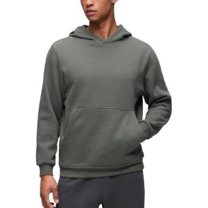 imageCRZ YOGA Cotton Fleece Lined Pullover Hoodies for Men  Cozy Casual Workout Essential Sweatshirts With Kangaroo PocketGrey Sage