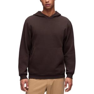 imageCRZ YOGA Cotton Fleece Lined Pullover Hoodies for Men  Cozy Casual Workout Essential Sweatshirts With Kangaroo PocketHot Fudge Brown