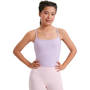 imageCRZ YOGA Girls Butterluxe Double Lined Camisole Tank Tops Crop  Dance Yoga Athletic Casual Spaghetti Y Back Kids TeenLilac Air