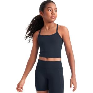 imageCRZ YOGA Girls Butterluxe Double Lined Camisole Tank Tops Crop  Dance Yoga Athletic Casual Spaghetti Y Back Kids TeenTwilight Blue