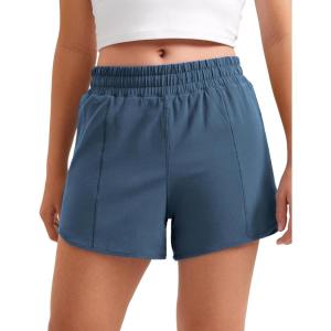 imageCRZ YOGA Girls FeatheryFit Soft Athletic Shorts with Zipper Pocket  Tennis Soccer Running Casual Liner Kids TeenStelindigo