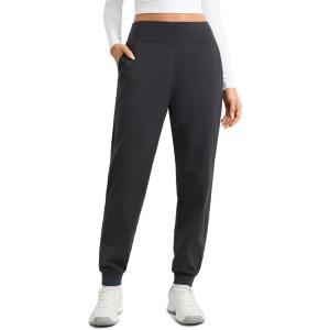 imageCRZ YOGA Matte Fleece Lined Jogger for Women 275quot  Thermal Casual Lounge Yoga Pants Winter WarmInk Gray