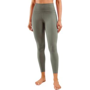 imageCRZ YOGA Naked Feeling Workout Leggings 25  High Waist Yoga Training Tight Womens PantsLight Army Green