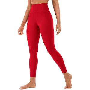 imageCRZ YOGA Naked Feeling Workout Leggings 25  High Waist Yoga Training Tight Womens PantsRed Chili