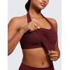 imageButterluxe Halter Longline Sports BraRed Merlot