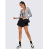imageCRZ YOGA 2 in 1 Split Flowy Running Shorts for Women 3quot  High Waisted Quick Dry Skirts for Tennis Workout Athletic LoungeBlack