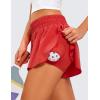 imageCRZ YOGA 2 in 1 Split Flowy Running Shorts for Women 3quot  High Waisted Quick Dry Skirts for Tennis Workout Athletic LoungeDark Red