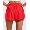 imageCRZ YOGA 2 in 1 Split Flowy Running Shorts for Women 3quot  High Waisted Quick Dry Skirts for Tennis Workout Athletic LoungeDeep Red